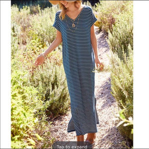 NWT Matilda Jane Set Sail Striped Maxi Dress